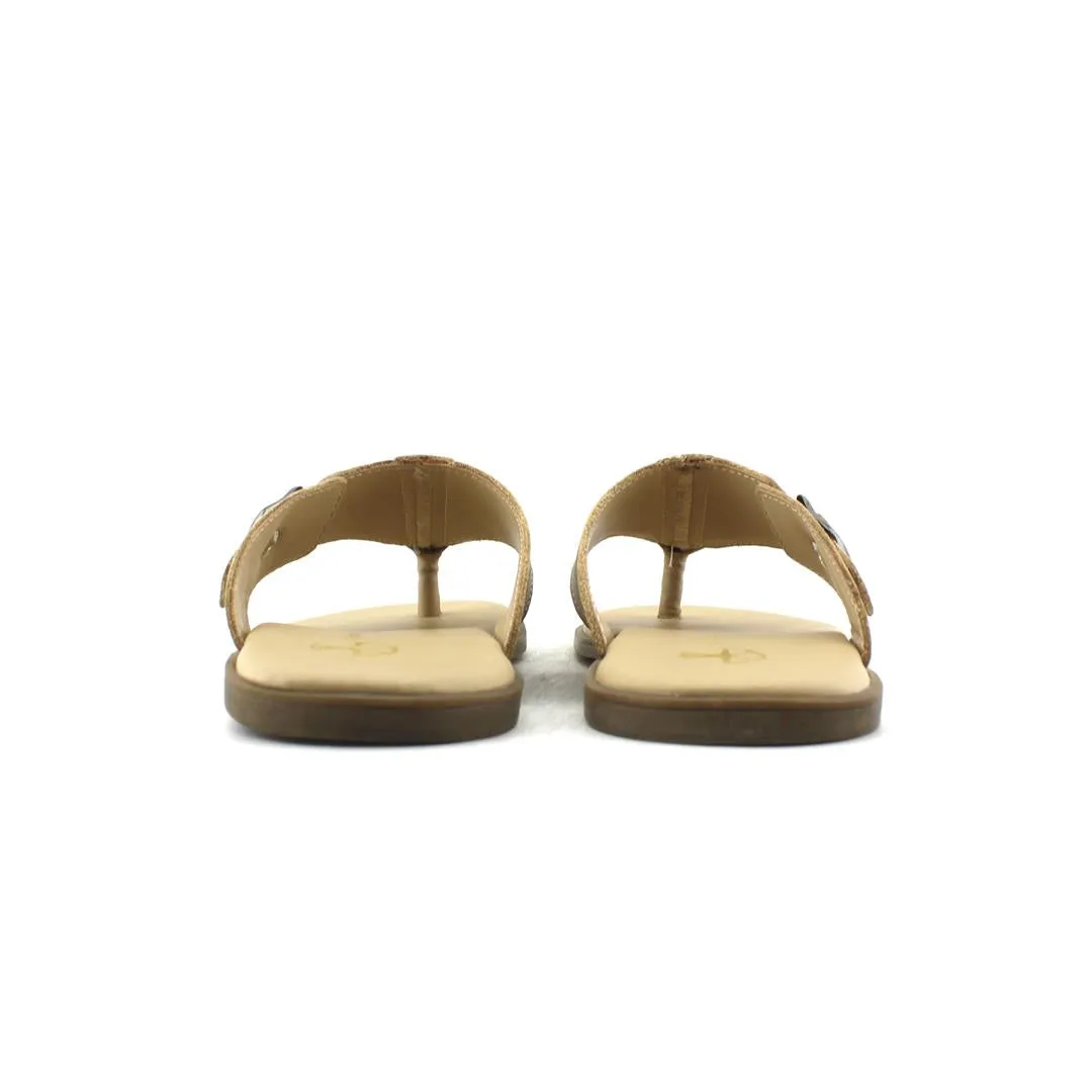Pierre Gounin Leather Slides Cream