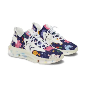 Pig Farm Animals Women's Mesh Sneakers