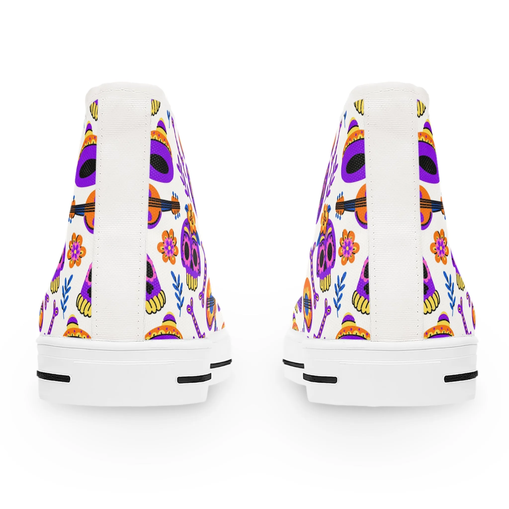 Purple Skull Women's High Top Sneakers