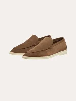 Refined Suede Loafers – Brown