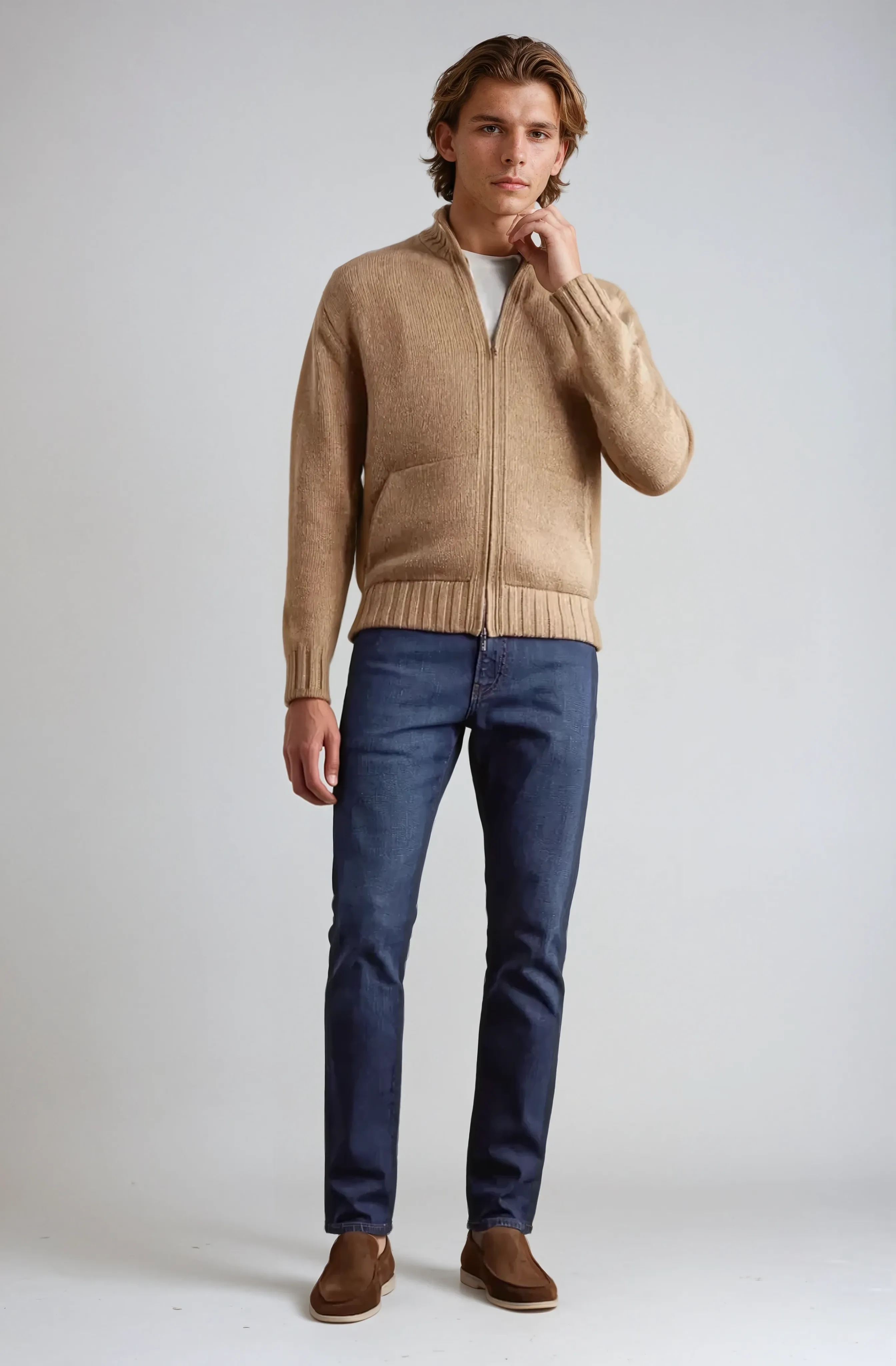 Refined Suede Loafers – Brown