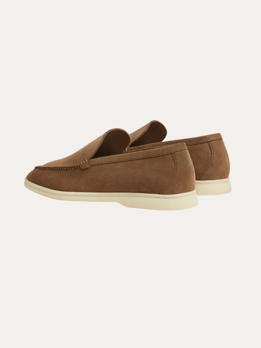 Refined Suede Loafers – Brown