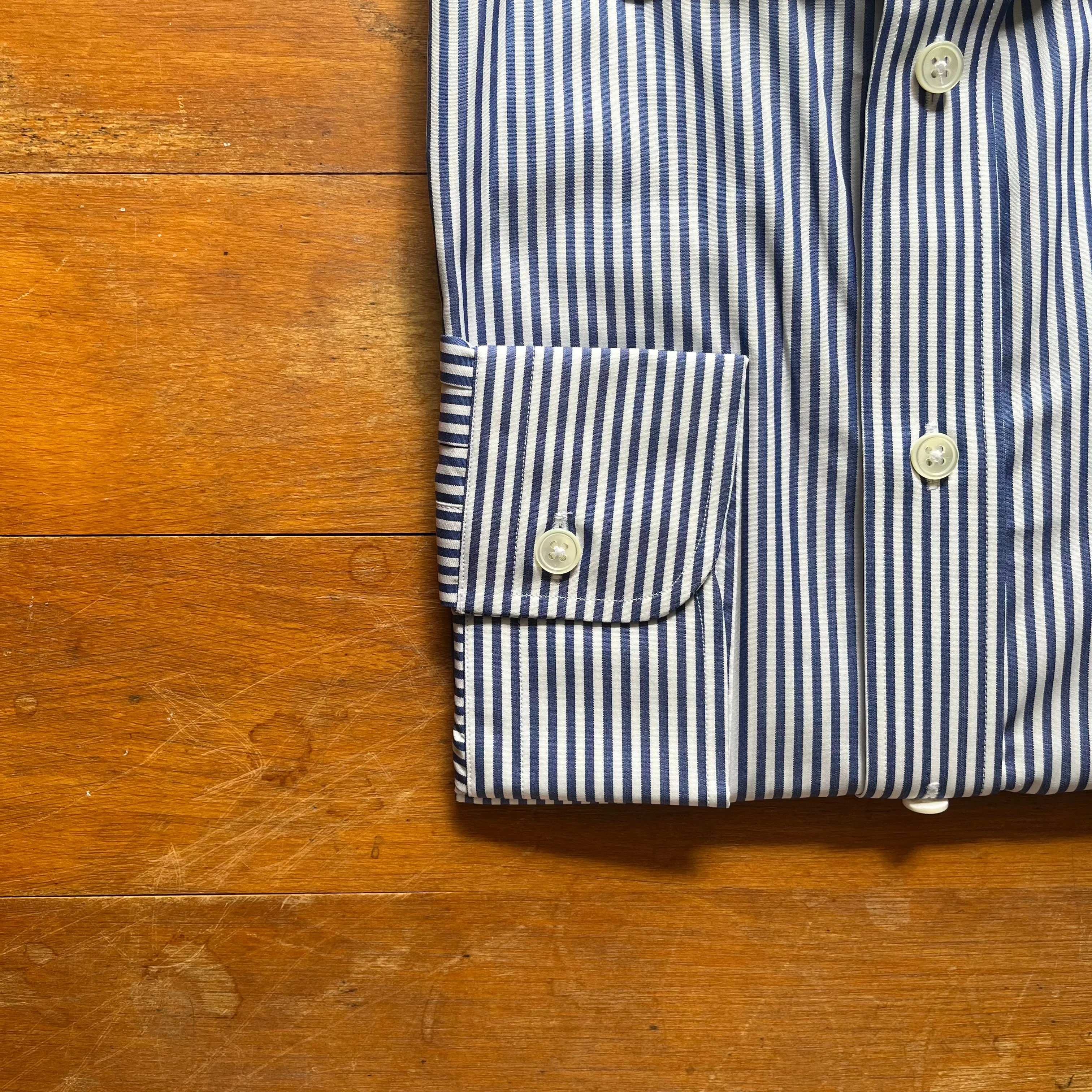 Regent  - Bengal Stripe Shirt - Navy/White