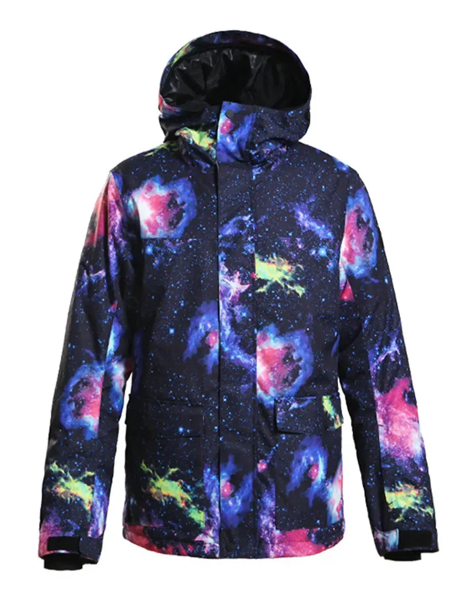 Riuiyele Men Ski Snowboarding Insulated Jacket Windproof