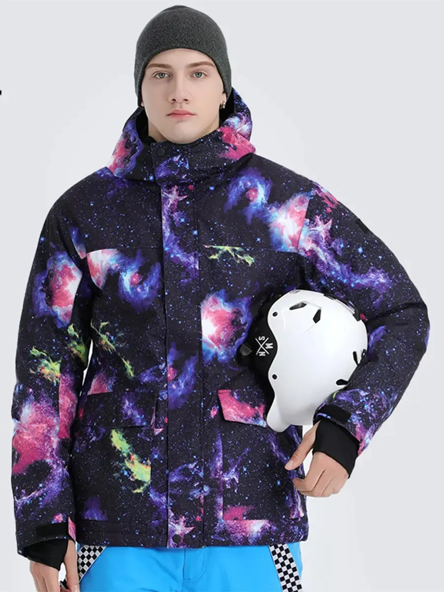 Riuiyele Men Ski Snowboarding Insulated Jacket Windproof