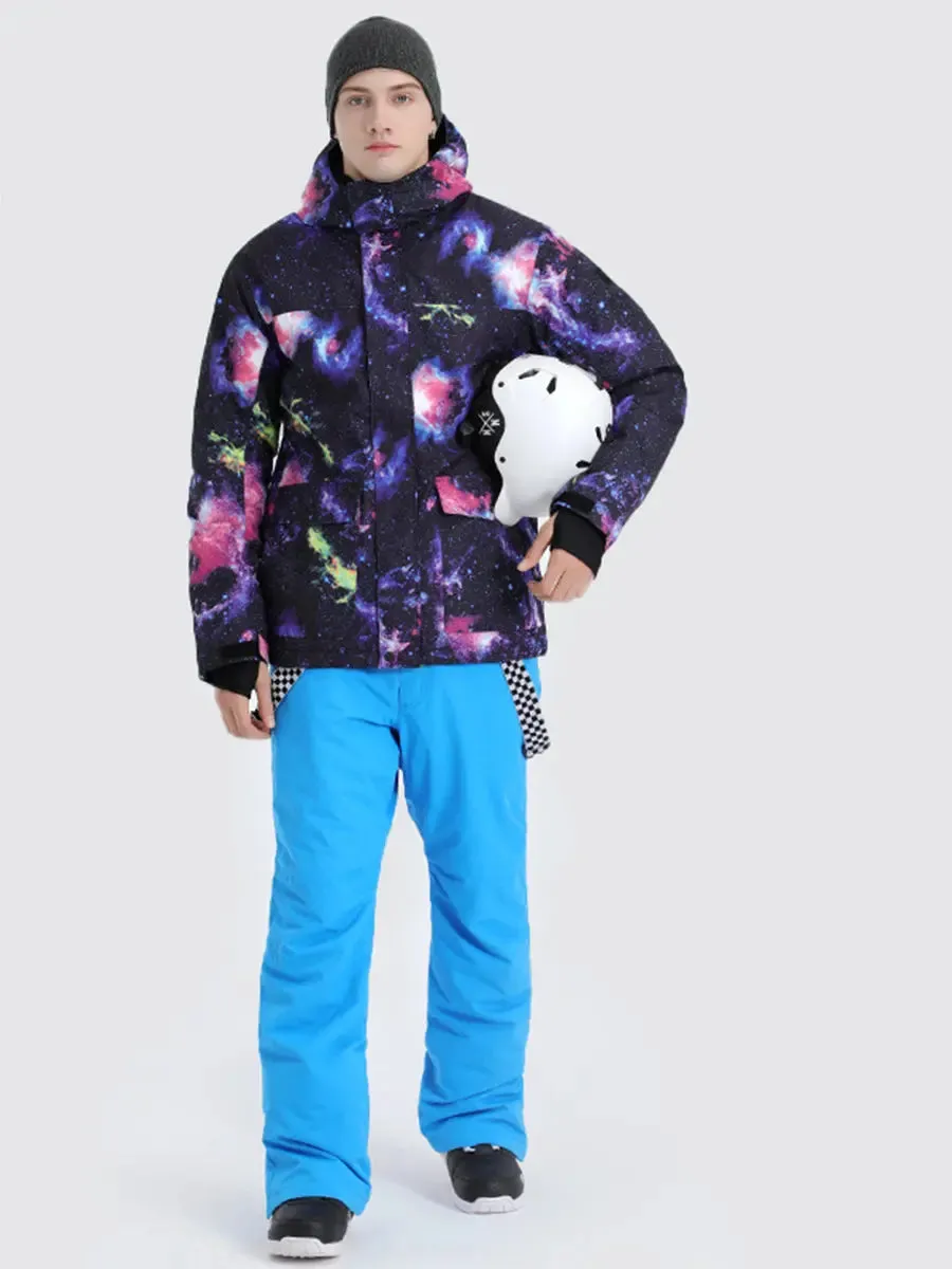 Riuiyele Men Ski Snowboarding Insulated Jacket Windproof
