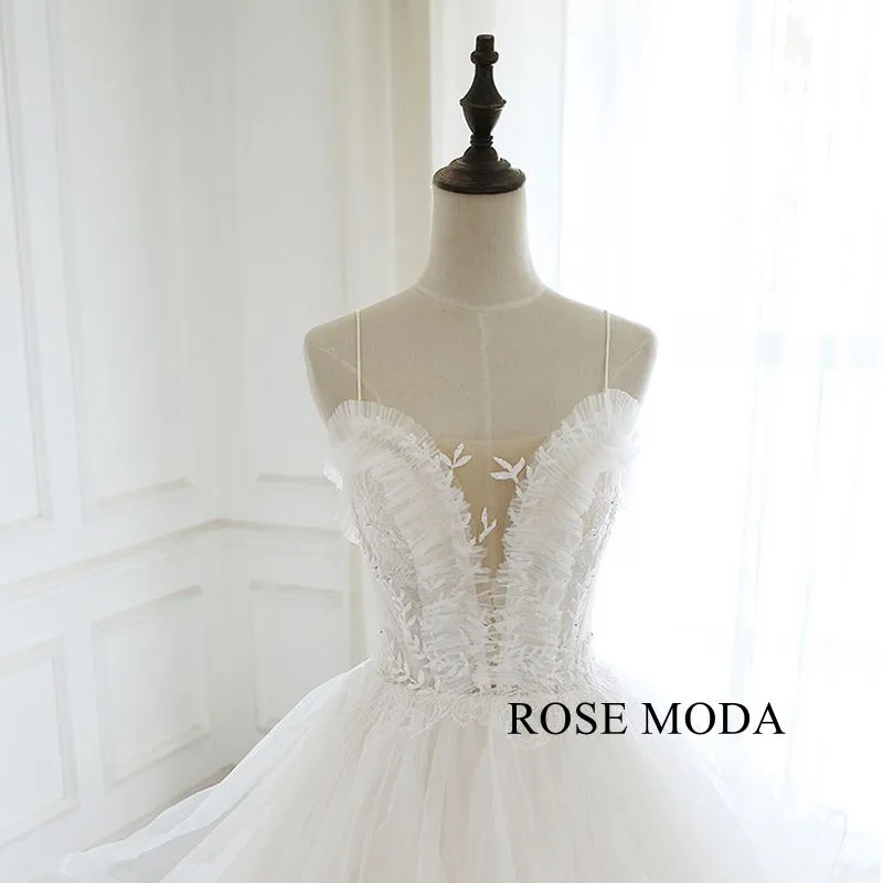 Rosemoda Illusion Organza Ball Gown Wedding Dress