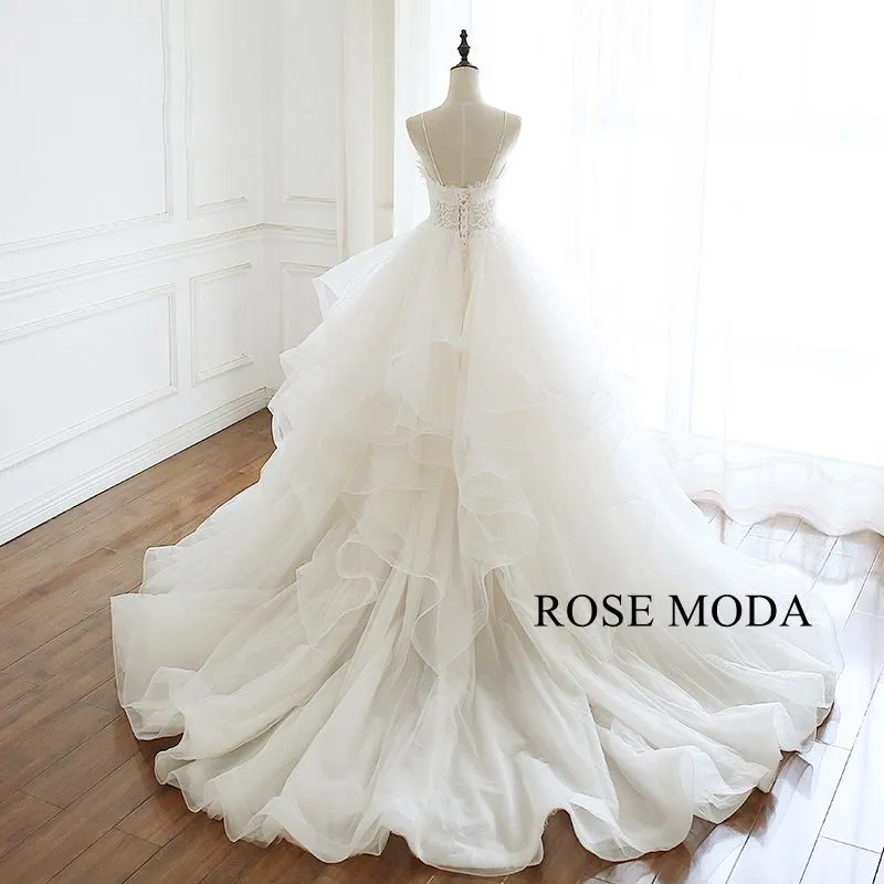 Rosemoda Illusion Organza Ball Gown Wedding Dress
