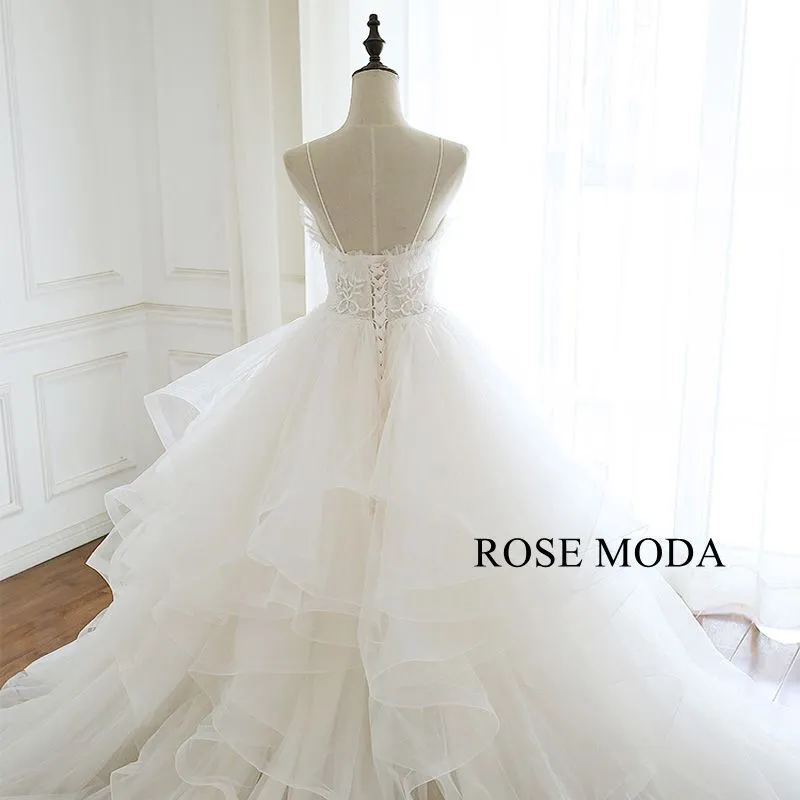 Rosemoda Illusion Organza Ball Gown Wedding Dress
