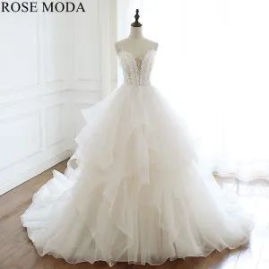 Rosemoda Illusion Organza Ball Gown Wedding Dress