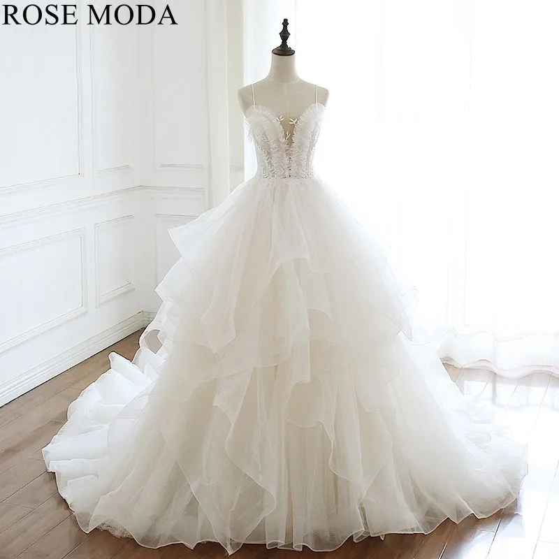 Rosemoda Illusion Organza Ball Gown Wedding Dress