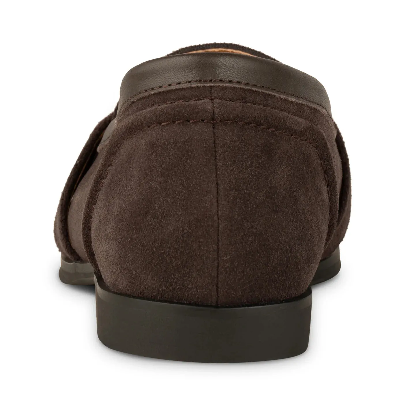 Shoe The Bear - Erika Saddle Loafer Suede in Chocolate
