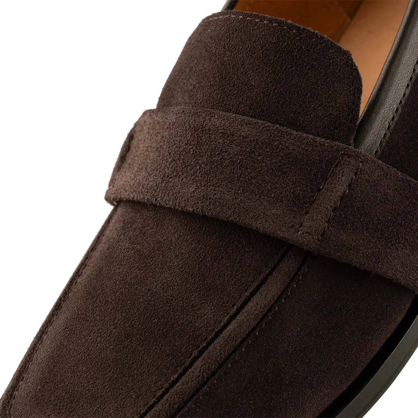 Shoe The Bear - Erika Saddle Loafer Suede in Chocolate