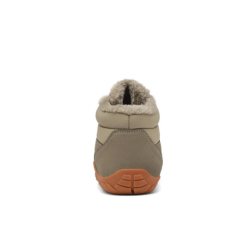 Snow Boots Winter Warm Mid-Tube Hiking Shoes Footwear Non-slip & Waterproof Winter Barefoot Shoe (Unisex)