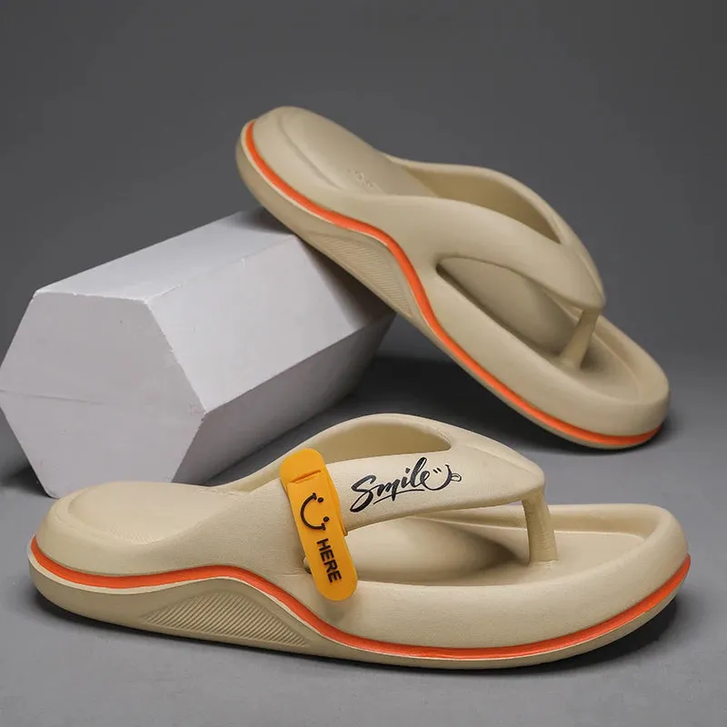 Thongs Soft EVA Flip-Flops Summer Beach Slides Casual Non-Slip Bathroom Shoes