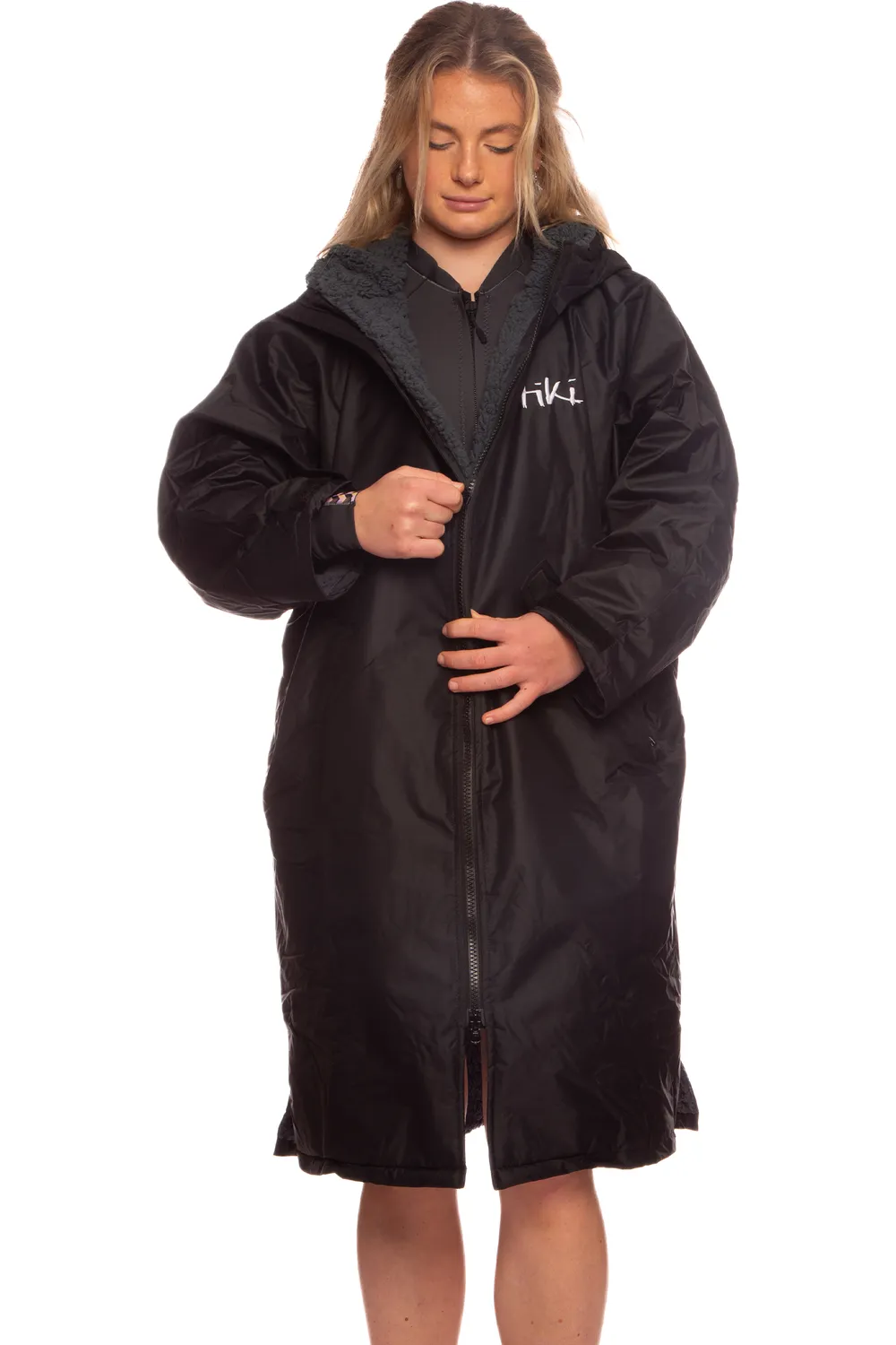 Tiki Tech Robe Black Petrol
