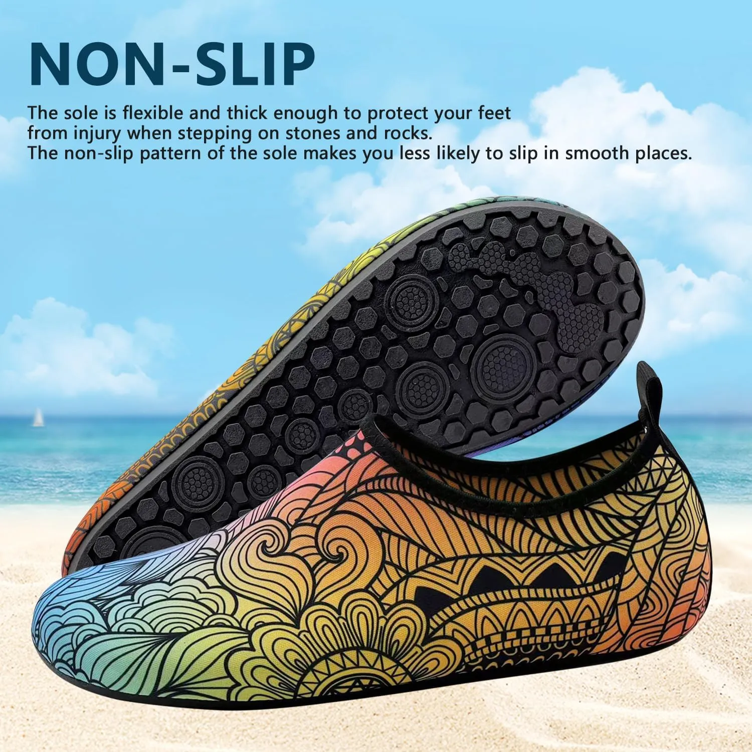 Water Shoes for Women Men Swim Barefoot Quick-Dry Adult Aqua Socks Non Slip Yoga Shoes Pool Camping Beach Accessories