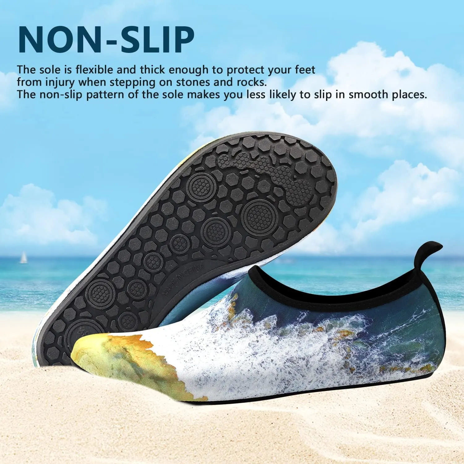 Water Shoes for Women Men Swim Barefoot Quick-Dry Adult Aqua Socks Non Slip Yoga Shoes Pool Camping Beach Accessories