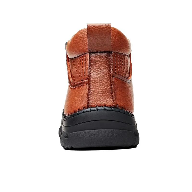 Winter Soft-Soled Warm Cotton Leather Shoes