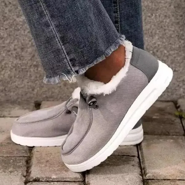 Women'S Low Top Fleece Casual Cotton Shoes 44507761C