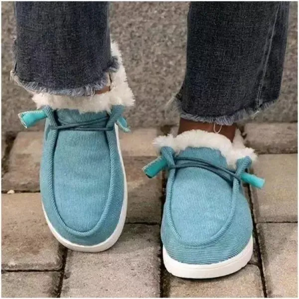 Women'S Low Top Fleece Casual Cotton Shoes 44507761C