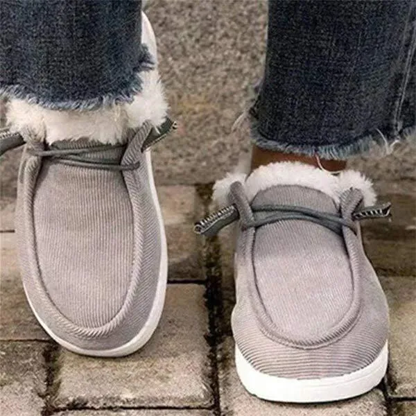 Women'S Low Top Fleece Casual Cotton Shoes 44507761C