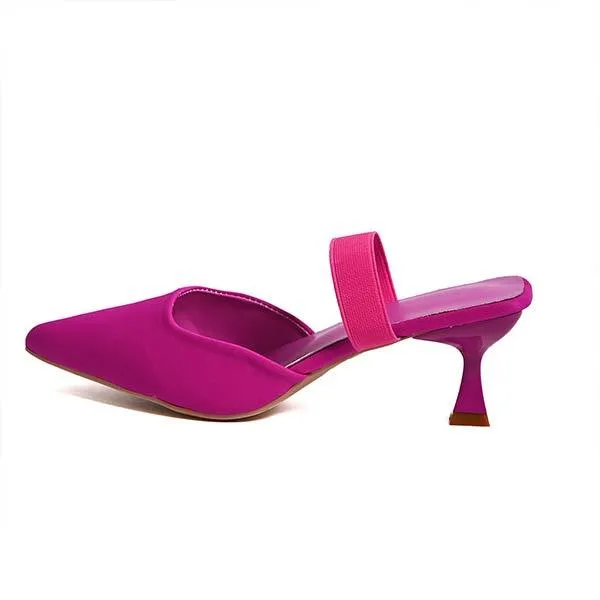 Women's Pointed Toe Stiletto Heel Mules 80100716C