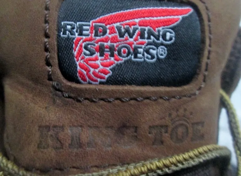 Womens RED WING 2340 KING TOE 5-Inch Leather HIKER Boots Work BROWN 6.5 Trekking