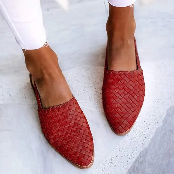Women'S Vintage Pointed Toe Flats 43196173C