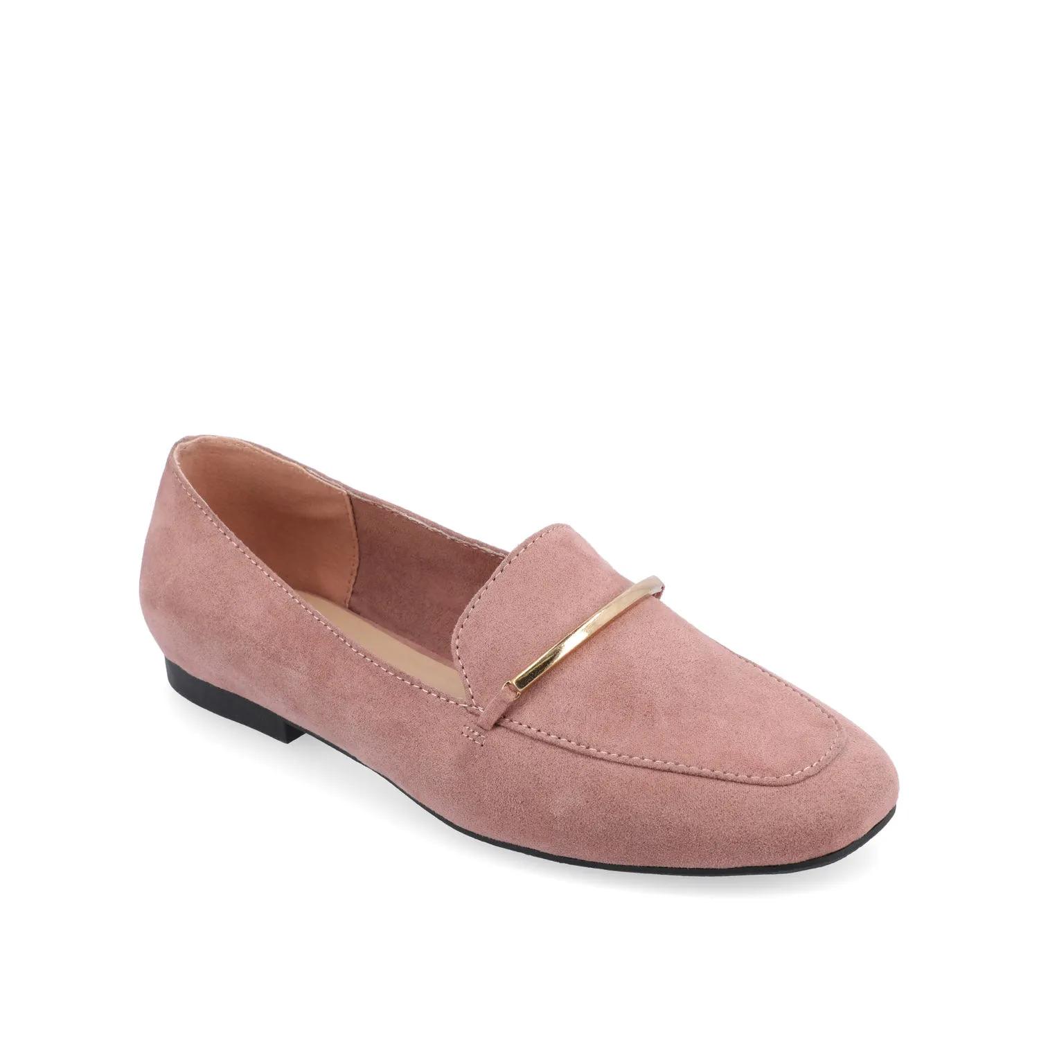 WRENN LOAFER FLATS IN FAUX SUEDE
