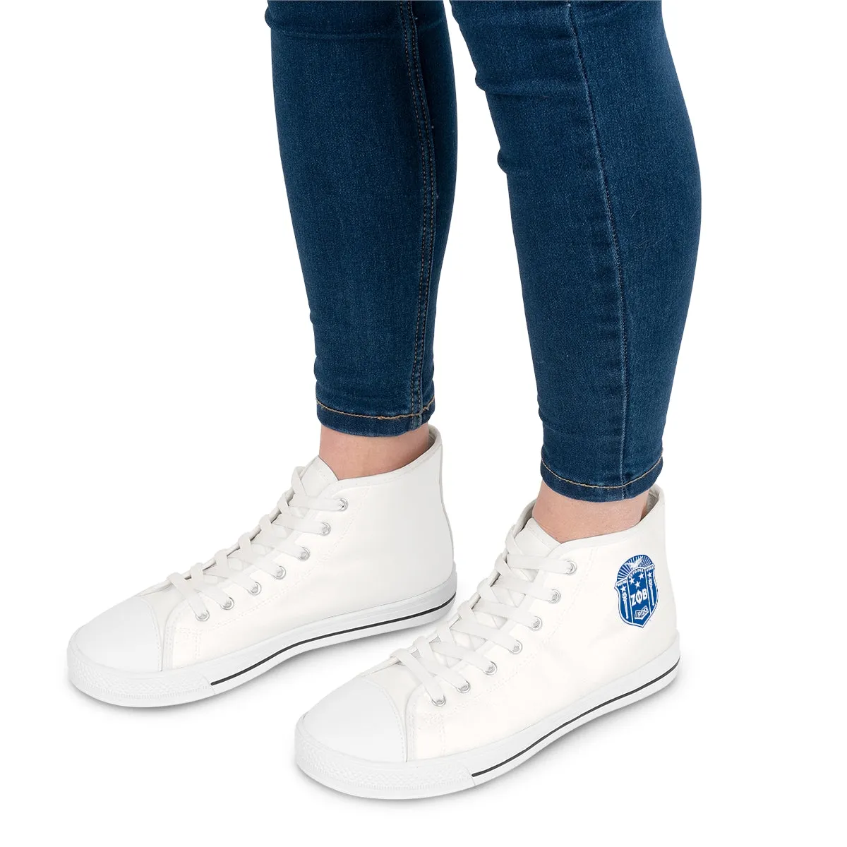 Zeta Phi Beta Women's High Top Sneakers