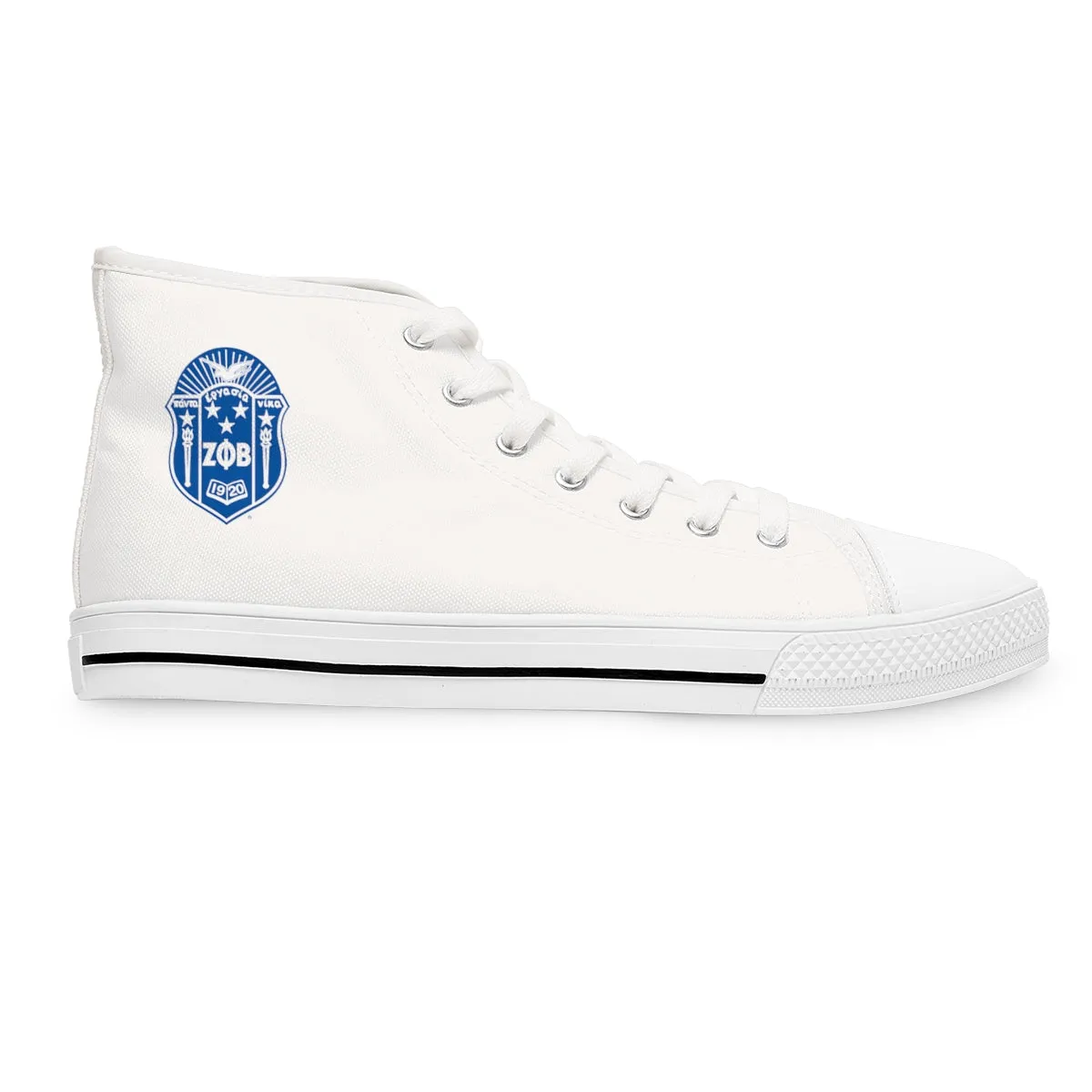 Zeta Phi Beta Women's High Top Sneakers